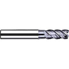 Fraisa - 1/4" Diam 4 Flute Solid Carbide 0.006" Corner Radius End Mill - Exact Industrial Supply