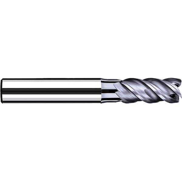 Fraisa - 3/8" Diam 4 Flute Solid Carbide 0.008" Corner Radius End Mill - Exact Industrial Supply