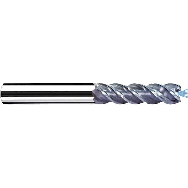 Fraisa - 1/2" Diam 4 Flute Solid Carbide 0.008" Corner Radius End Mill - Exact Industrial Supply