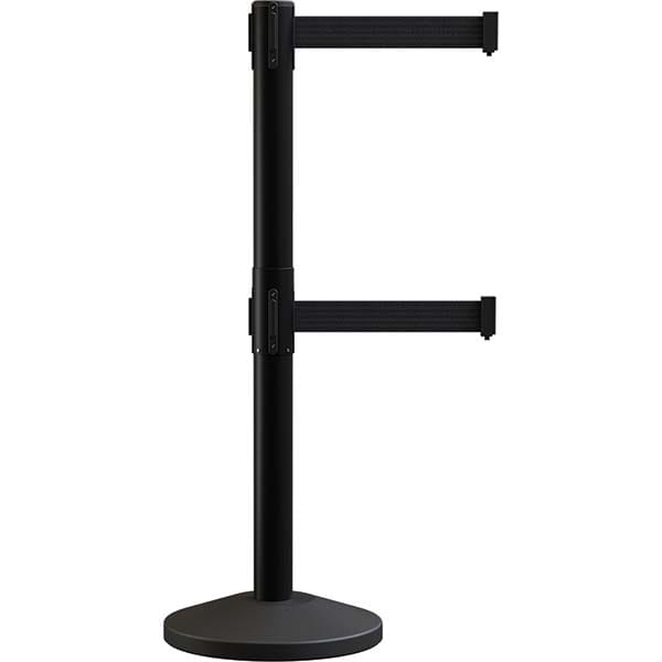 Trafford Industrial - Barrier Posts Type: Stanchion Post Color/Finish: Black - Exact Industrial Supply