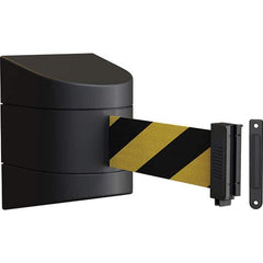 Barrier Parts & Accessories; Type: Belt Barrier; Barrier Type: Wall-Mount Retractable Belt Barrier; Color: Black; Height (Inch): 5.5 in; Height (Decimal Inch): 5.5 in; 5.500000; Length (Inch): 120; Width (Inch): 3.5; Overall Height: 5.5 in; Type: Wall-Mou