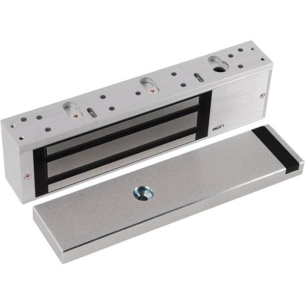 Made in USA - Electromagnet Locks Average Magnetic Pull (Lb.): 1500.000 (Pounds) Length (Inch): 10-1/2 - Exact Industrial Supply