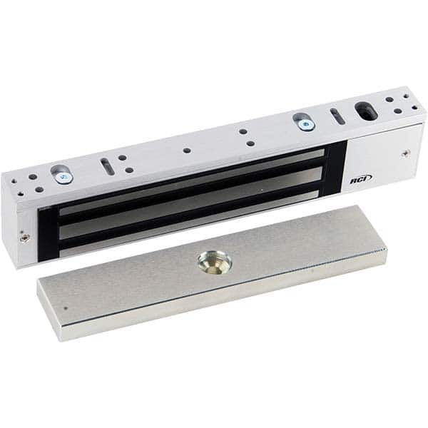 Made in USA - Electromagnet Locks Average Magnetic Pull (Lb.): 750.000 (Pounds) Length (Inch): 9-3/8 - Exact Industrial Supply