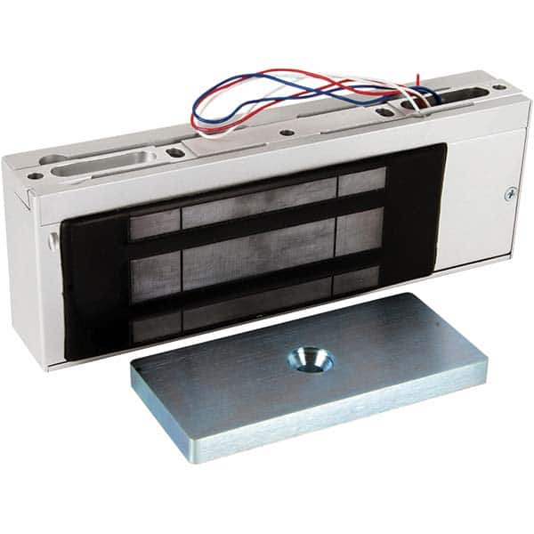Securitron - Electromagnet Locks Average Magnetic Pull (Lb.): 1200.000 (Pounds) Length (Inch): 10-1/2 - Exact Industrial Supply