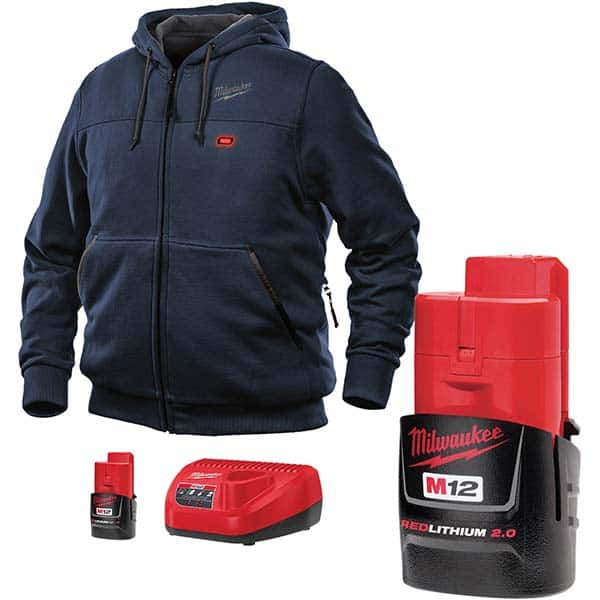 Milwaukee Tool - Jackets & Coats Garment Style: Sweatshirt Garment Type: Heated - Exact Industrial Supply