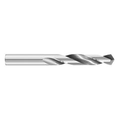 ‎#64 Dia. × 0.036″ Shank × 5/8″ Flute Length × 1-1/2″ OAL, 7xD, 118°, Uncoated, 2xD Flute, External Coolant, Round Solid Carbide Drill