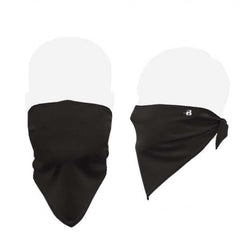 Badger Sport - 100 Pack, Size Universal Black Bandana Design Washable Face Mask - Exact Industrial Supply