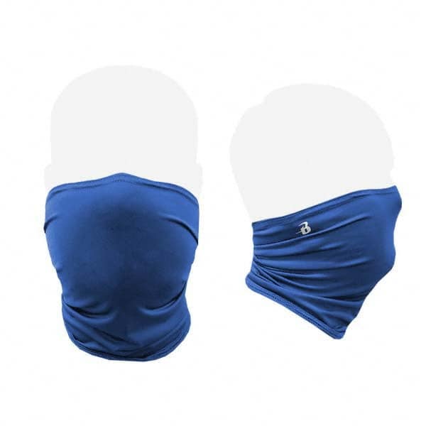 Badger Sport - Pack of (100), Size S/M Royal Blue Gaiter Design Washable Face Mask - Exact Industrial Supply