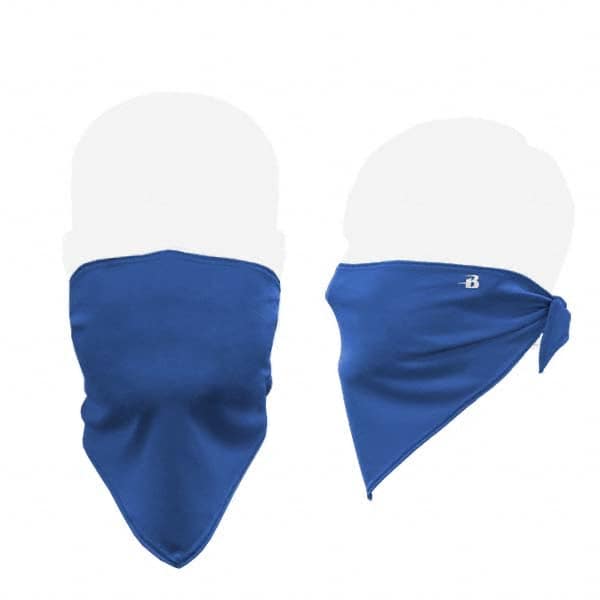 Badger Sport - 100 Pack, Size Universal Royal Blue Bandana Design Washable Face Mask - Exact Industrial Supply