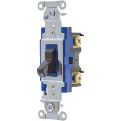 Bryant Electric - Wall & Dimmer Light Switches Switch Type: Three Way Switch Operation: Toggle - Exact Industrial Supply