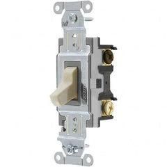 Bryant Electric - Wall & Dimmer Light Switches Switch Type: Three Way Switch Operation: Toggle - Exact Industrial Supply