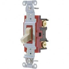Bryant Electric - Wall & Dimmer Light Switches Switch Type: Three Way Switch Operation: Toggle - Exact Industrial Supply
