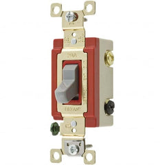 Bryant Electric - Wall & Dimmer Light Switches Switch Type: Three Way Switch Operation: Toggle - Exact Industrial Supply