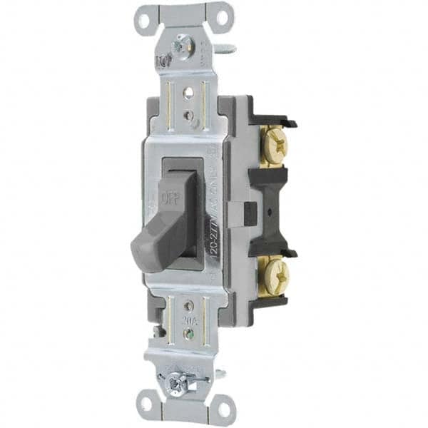 Bryant Electric - Wall & Dimmer Light Switches Switch Type: NonDimmer Switch Operation: Toggle - Exact Industrial Supply