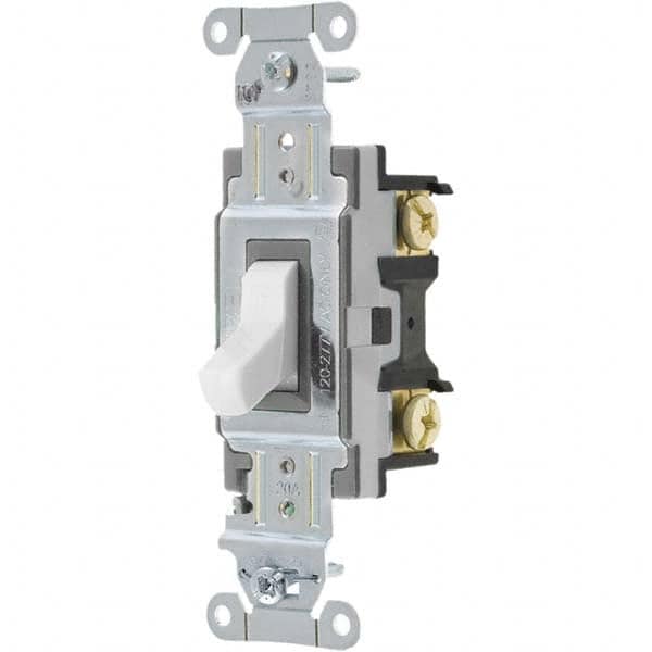 Bryant Electric - Wall & Dimmer Light Switches Switch Type: NonDimmer Switch Operation: Toggle - Exact Industrial Supply