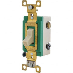 Bryant Electric - Wall & Dimmer Light Switches Switch Type: Three Way Switch Operation: Toggle - Exact Industrial Supply