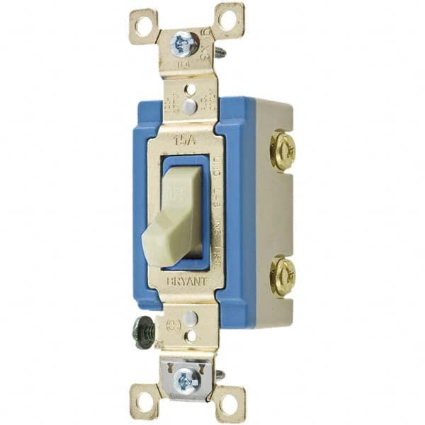 Bryant Electric - Wall & Dimmer Light Switches Switch Type: NonDimmer Switch Operation: Toggle - Exact Industrial Supply