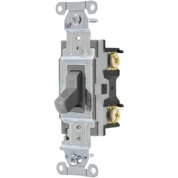 Bryant Electric - Wall & Dimmer Light Switches Switch Type: NonDimmer Switch Operation: Toggle - Exact Industrial Supply