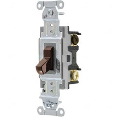 Bryant Electric - Wall & Dimmer Light Switches Switch Type: Four Way Switch Operation: Toggle - Exact Industrial Supply