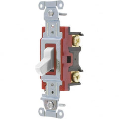 Bryant Electric - Wall & Dimmer Light Switches Switch Type: Four Way Switch Operation: Toggle - Exact Industrial Supply