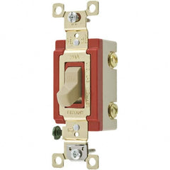 Bryant Electric - Wall & Dimmer Light Switches Switch Type: NonDimmer Switch Operation: Toggle - Exact Industrial Supply