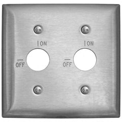 Bryant Electric - Wall Plates Wall Plate Type: Switch Plates Color: Metallic - Exact Industrial Supply