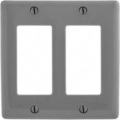 Bryant Electric - Wall Plates Wall Plate Type: Outlet Wall Plates Color: Gray - Exact Industrial Supply