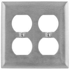 Bryant Electric - Wall Plates Wall Plate Type: Outlet Wall Plates Color: Metallic - Exact Industrial Supply