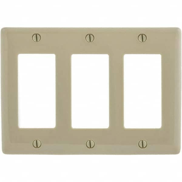 Bryant Electric - Wall Plates Wall Plate Type: Outlet Wall Plates Color: Ivory - Exact Industrial Supply