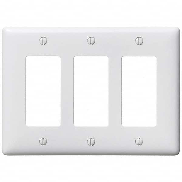 Bryant Electric - Wall Plates Wall Plate Type: Outlet Wall Plates Color: White - Exact Industrial Supply