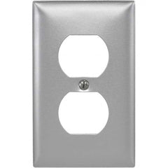 Bryant Electric - Wall Plates Wall Plate Type: Outlet Wall Plates Color: Metallic - Exact Industrial Supply