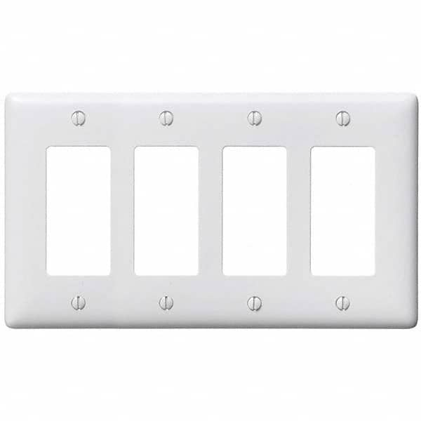 Bryant Electric - Wall Plates Wall Plate Type: Outlet Wall Plates Color: White - Exact Industrial Supply