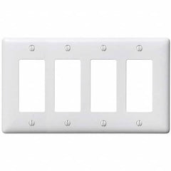 Bryant Electric - Wall Plates Wall Plate Type: Outlet Wall Plates Color: White - Exact Industrial Supply