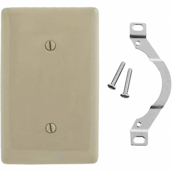 Bryant Electric - Wall Plates Wall Plate Type: Blank Wall Plate Color: Ivory - Exact Industrial Supply