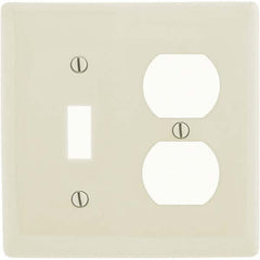 Bryant Electric - Wall Plates Wall Plate Type: Combination Wall Plates Color: Light Almond - Exact Industrial Supply