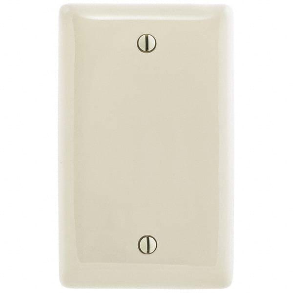 Bryant Electric - Wall Plates Wall Plate Type: Blank Wall Plate Color: Light Almond - Exact Industrial Supply