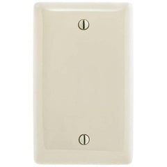 Bryant Electric - Wall Plates Wall Plate Type: Blank Wall Plate Color: Light Almond - Exact Industrial Supply