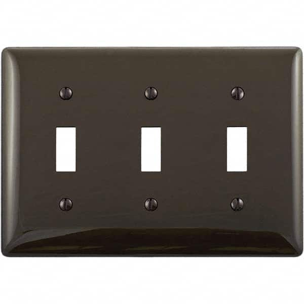 Bryant Electric - Wall Plates Wall Plate Type: Switch Plates Color: Brown - Exact Industrial Supply