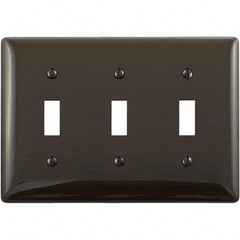 Bryant Electric - Wall Plates Wall Plate Type: Switch Plates Color: Brown - Exact Industrial Supply