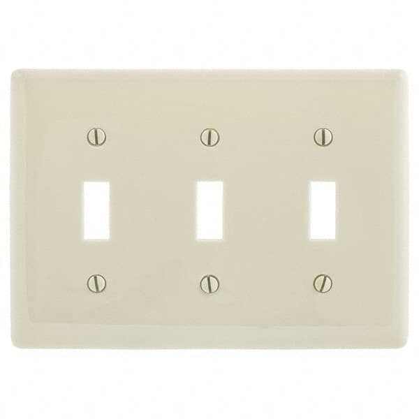 Bryant Electric - Wall Plates Wall Plate Type: Switch Plates Color: Light Almond - Exact Industrial Supply