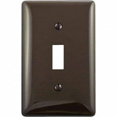 Bryant Electric - Wall Plates Wall Plate Type: Switch Plates Color: Brown - Exact Industrial Supply