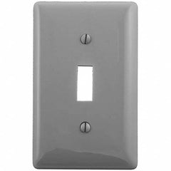 Bryant Electric - Wall Plates Wall Plate Type: Switch Plates Color: Gray - Exact Industrial Supply