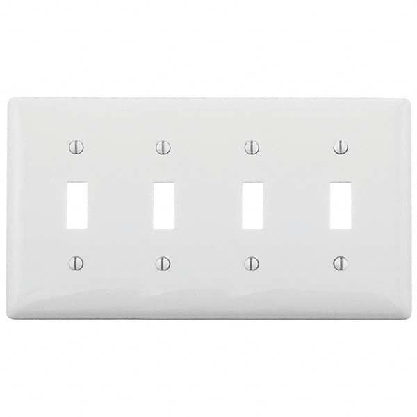 Bryant Electric - Wall Plates Wall Plate Type: Switch Plates Color: White - Exact Industrial Supply