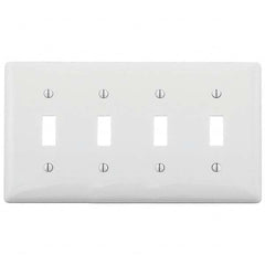 Bryant Electric - Wall Plates Wall Plate Type: Switch Plates Color: White - Exact Industrial Supply