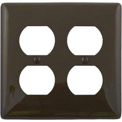 Bryant Electric - Wall Plates Wall Plate Type: Outlet Wall Plates Color: Brown - Exact Industrial Supply