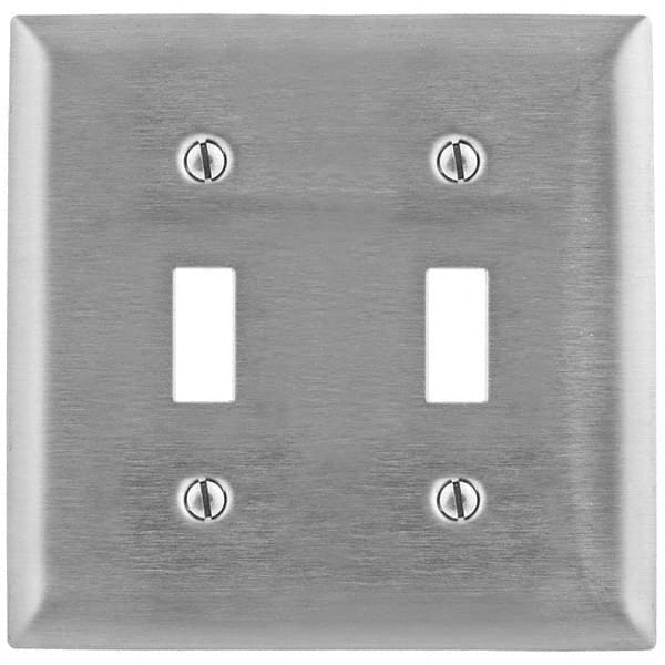 Bryant Electric - Wall Plates Wall Plate Type: Switch Plates Color: Metallic - Exact Industrial Supply