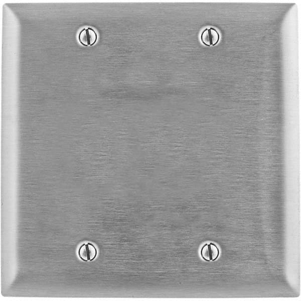 Bryant Electric - Wall Plates Wall Plate Type: Blank Wall Plate Color: Metallic - Exact Industrial Supply