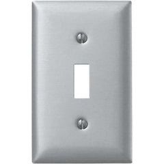 Bryant Electric - Wall Plates Wall Plate Type: Switch Plates Color: Metallic - Exact Industrial Supply