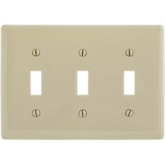 Bryant Electric - Wall Plates Wall Plate Type: Switch Plates Color: Ivory - Exact Industrial Supply