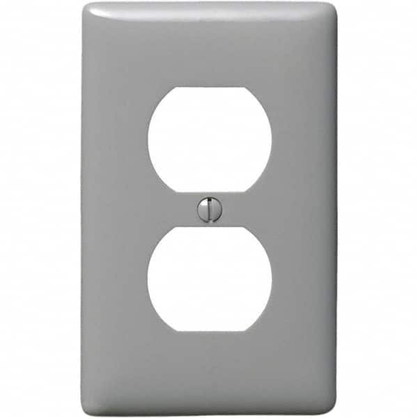 Bryant Electric - Wall Plates Wall Plate Type: Outlet Wall Plates Color: Gray - Exact Industrial Supply